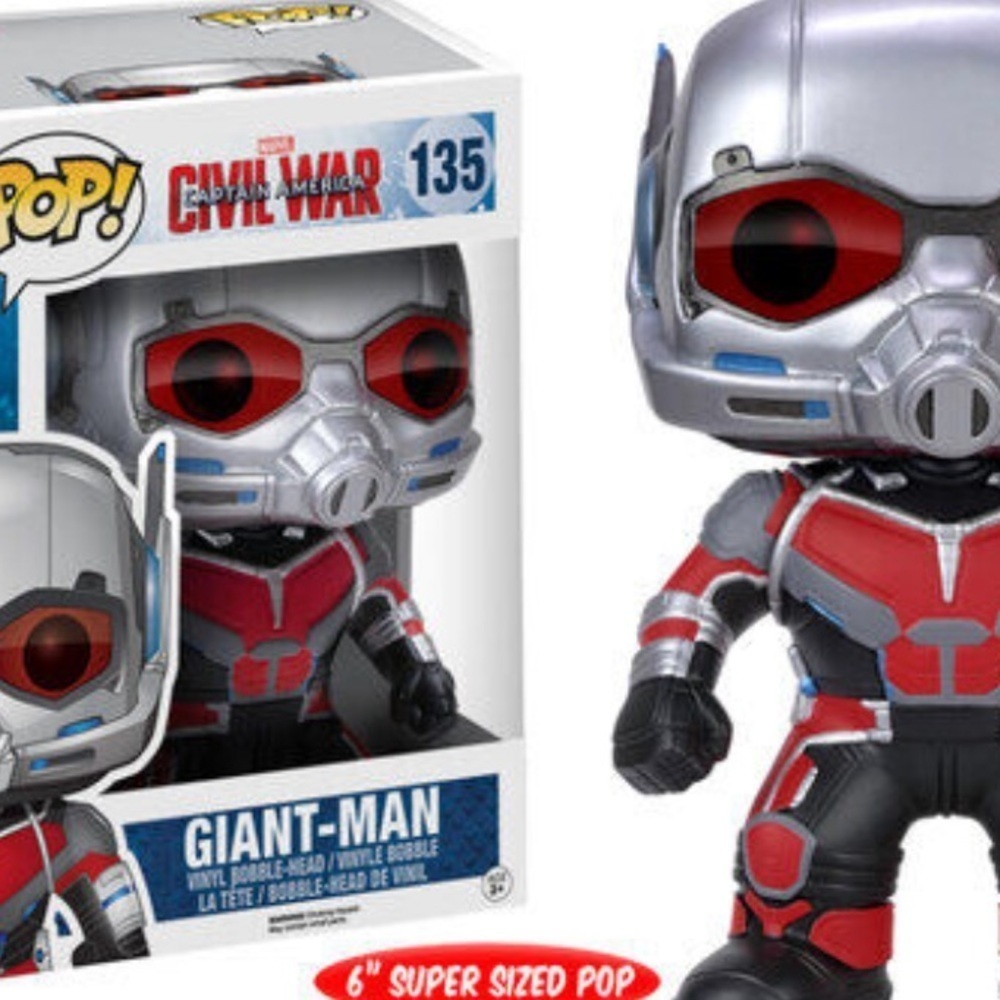 Funko Pop! Marvel: Captain America Civil War, 6"" Giant Man #135 Supersized